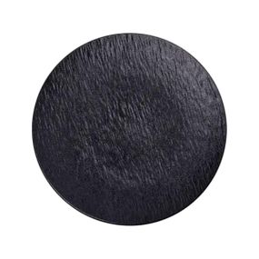 Тарілка сервірувальна порцелянова 25 см чорна HP-7-727