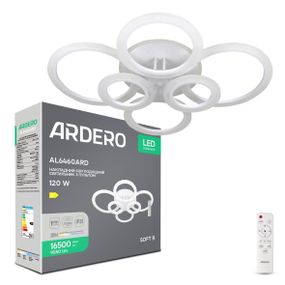 Світлодіодна накладна люстра Ardero AL6460ARD SOFT R 120Вт білий