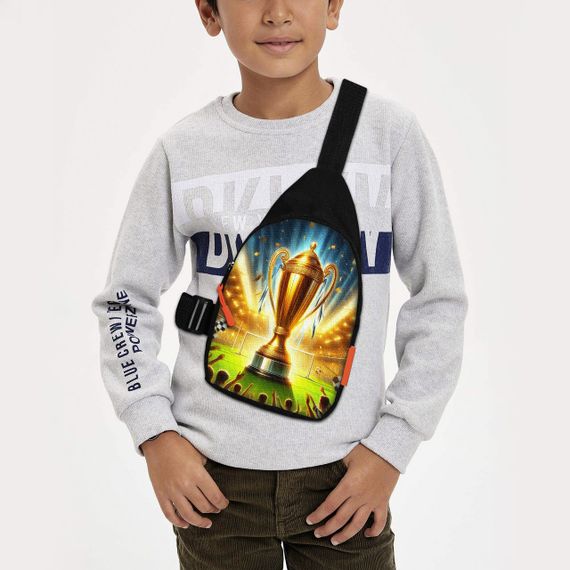 Сумка через плече дитяча Футбол 29х17 см сумка слінг для хлопчика (02245)