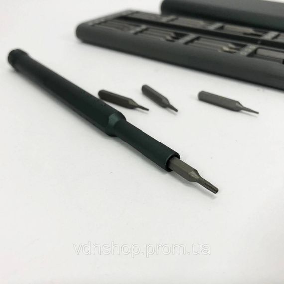 Набор прецизионных отверток с ручкой 48 в 1 в металлическом футляре YG-75 | Зображення 7