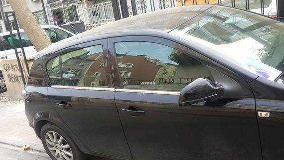 Зовнішня окантовка стекол (нерж) Hatchback, Carmos - Турецька сталь для Opel Astra H 2004-2013рр | Зображення 6