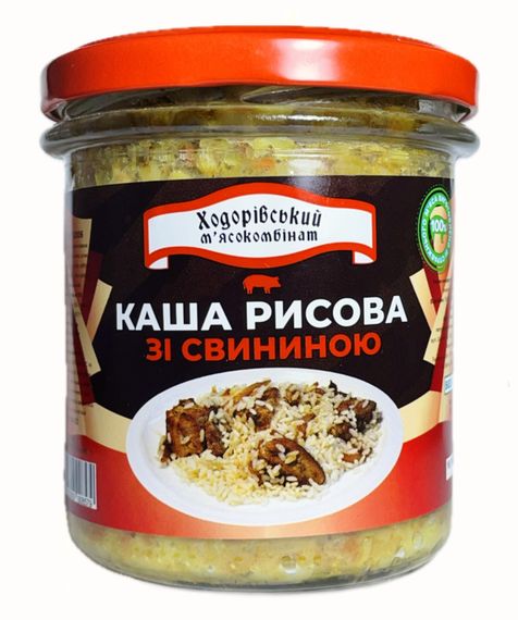 Каша рисовая со свининой Ходоровский мясокомбинат 300 г