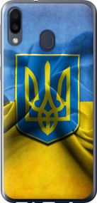 Чехол на Samsung Galaxy M20 Флаг и герб Украины 1 "375u-1660-17620"
