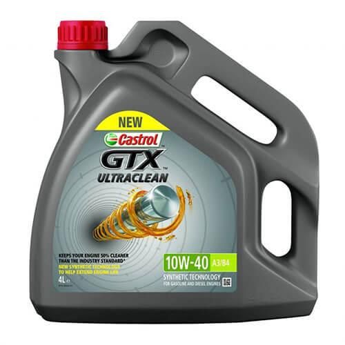 Моторне масло Castrol GTX UltraClean 10w40 4л SL/CF A3/B4