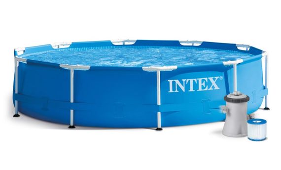 Басейн каркасний 15 в 1 INTEX 28202 305 х 76 см + машина для створення бульбашок (DM-28202-M)