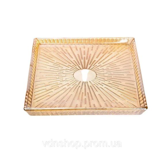 Блюдо для закусок стеклянное 24,5*20,5*2 см прямоугольное HP-YH-54