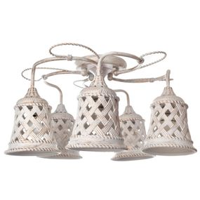 Люстра потолочная винтаж E14 40W WH (BKL-585C/5)