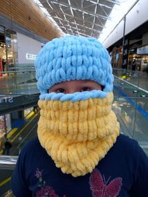 Шапка-балаклава патріотична без вушок