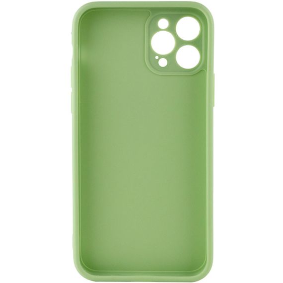 Силиконовый чехол Candy Full Camera для Apple iPhone 12 Pro (6.1") Фисташковый | Зображення 1