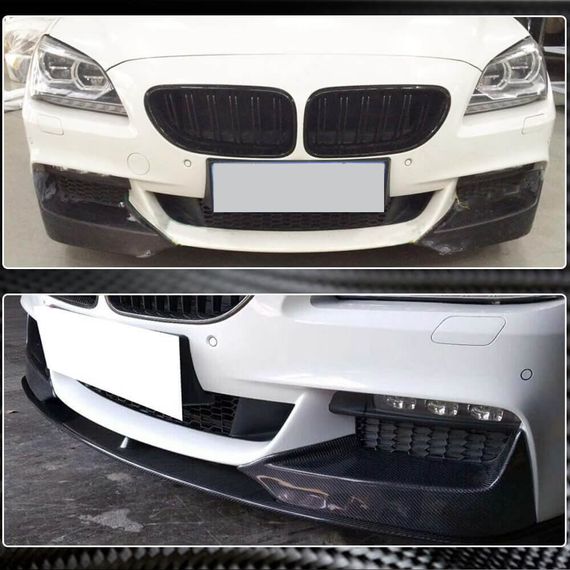 Накладки на передній бампер Flap V2 (для M-Sport, Карбон) для BMW 6 F12/F13/F06 2011-2018 рр | Зображення 2