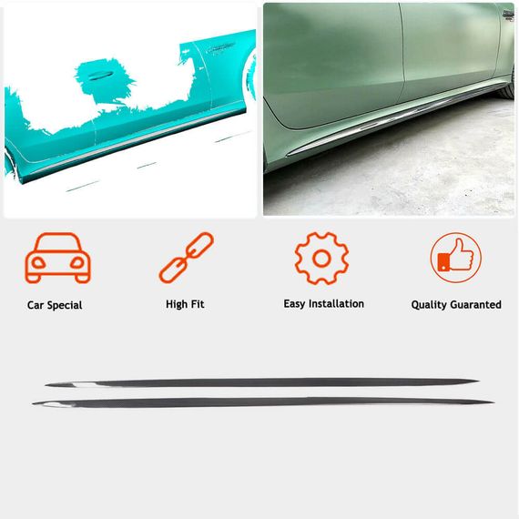 Боковые Пороги (для GT53 2018-2022, Сухой Карбон) для Mercedes AMG GT 4 X290 2018- гг | Зображення 1