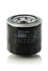 Фільтр масляний двигуна (вир-во MANN) MANN-FILTER W81180 на HYUNDAI ix20 (JC)