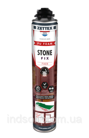 Zettex Stonefix –  однокомпонентный полиуретановый клей - пена для камня