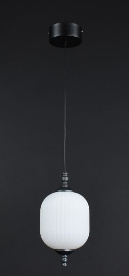 Люстра світлодіодна підвісна LED світильник для квартири на стелю лед 27163 Чорний 30-170х13х13 см. | Зображення 3