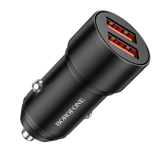 АЗУ BOROFONE BZ19 USB, 2.4A, Black, Box