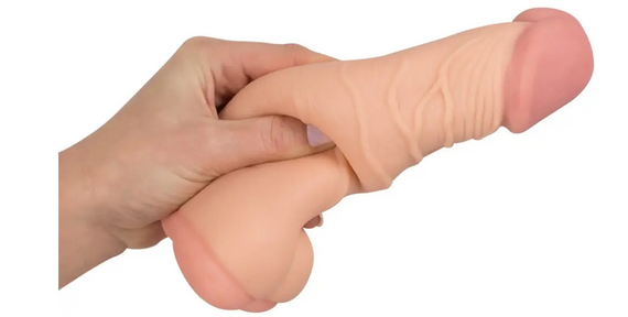 Мастурбатор-насадка 2 IN 1 Nature Skin Extension + Masturbator (Анал) Sex Aura | Зображення 4