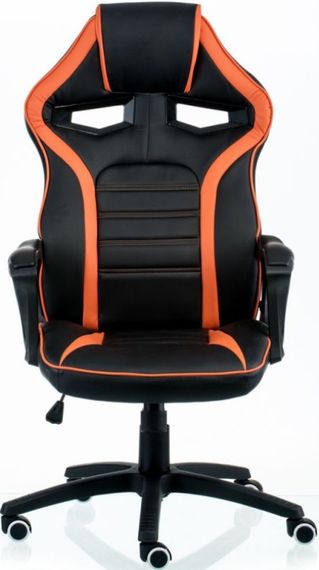 Офисное кресло Game black - orange, Tilt с регулировкой качания под вес пользователя | Зображення 1