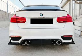 Задній дифузор DPT V-1 (для M3, чорний глянць) для BMW 3 серія F-30/31/34 2012-2019 рр