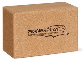 Блок для йоги Паверплей PP_4006 из пробкового дерева Cork Yoga Block (1шт.)