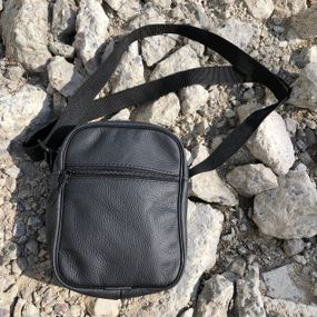 Легка сумка-месенджер, Сумка месенджер слінг, Стильна сумка месенджер Чоловіча чорна RH-92