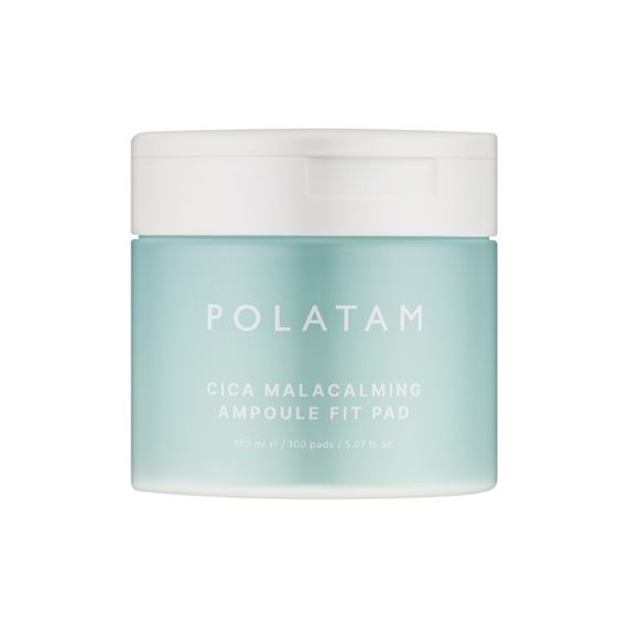 Пэды успокаивающие POLATAM CICA MALACALMING AMPOULE FIT PAD (150 мл / 100 шт)