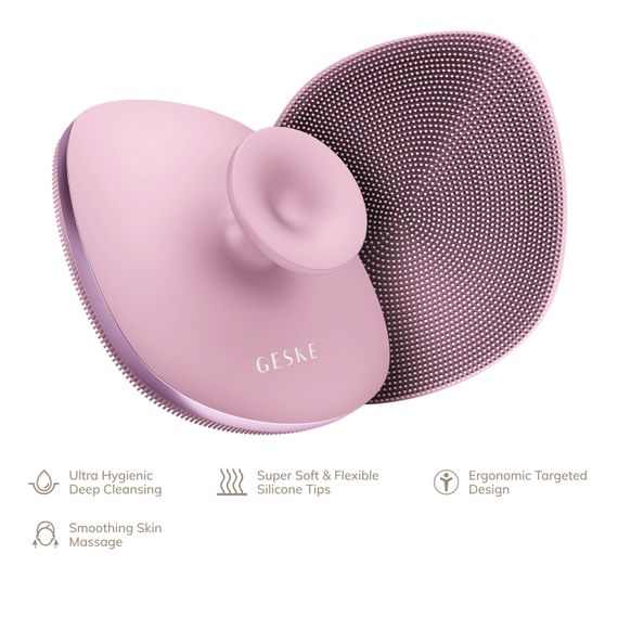 Щітка для тіла GESKE Body Brush metal 4в1 starlight, Рожевий | Зображення 1