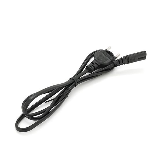 Кабель питания 1.2m,0.5mm,PC-184/2 CEE7/16-C7 2 pin,Black,OEM Q500 | Зображення 1