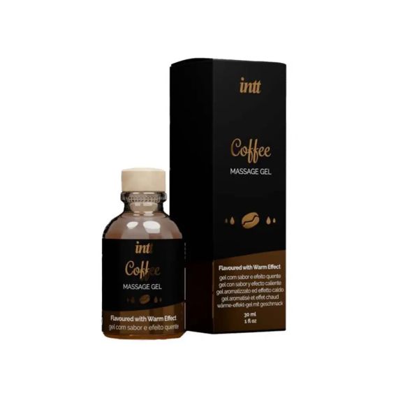 Їстівний масажний гель для інтимних зон Intt Coffee (30 мл) Sex Aura