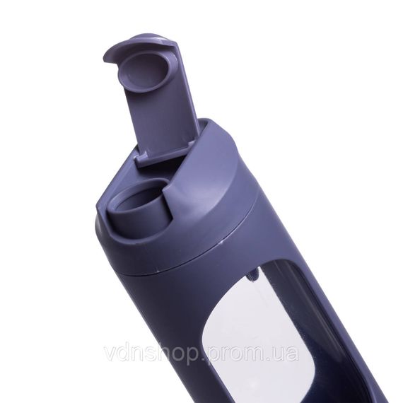 Портативный блендер для смузи на аккумуляторе 450 мл блендер бутылка 25 Вт USB Серый HP-11-10G | Зображення 3