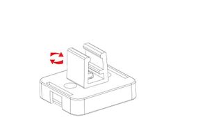 Посилений магнітний тримач рамки 360 ° вертикальний, Белый