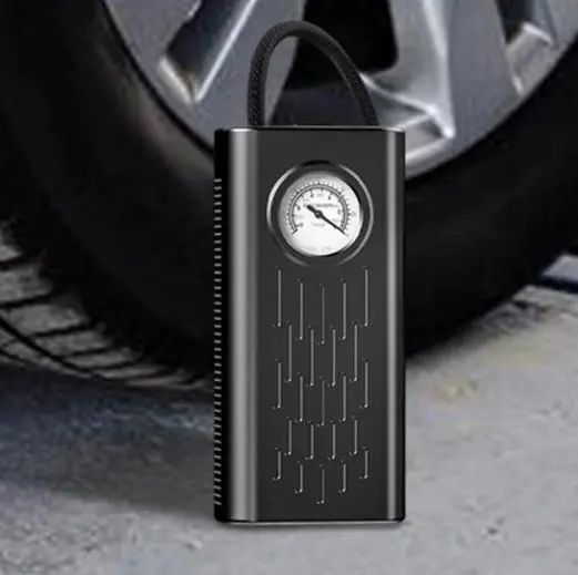 Портативный автомобильный компрессор AND1322, насос от прикуривателя 12V с манометром | Зображення 1