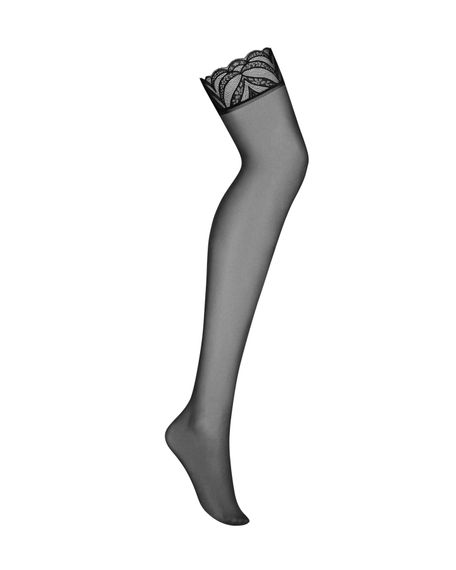 Панчохи Obsessive Lecille stockings L/XL | Зображення 1