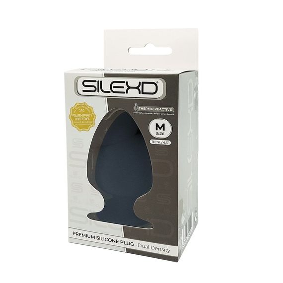 Анальна пробка SilexD (Model 1 size M) двошарова, силікон + Silexpan, діаметр 6,2 см | Зображення 2