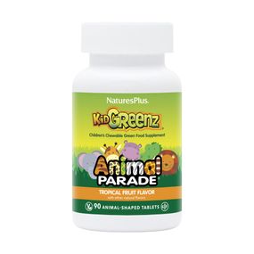 Зелена їжа для дітей Nature's Plus Animal Parade Kid Greenz Children's Chewable Green Food Supplement 90Animal-Tablets (Tropical Fruit)