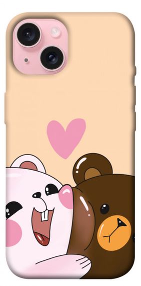 Чохол з картинкою Ведмежата для Apple iPhone 15 (6.1")
