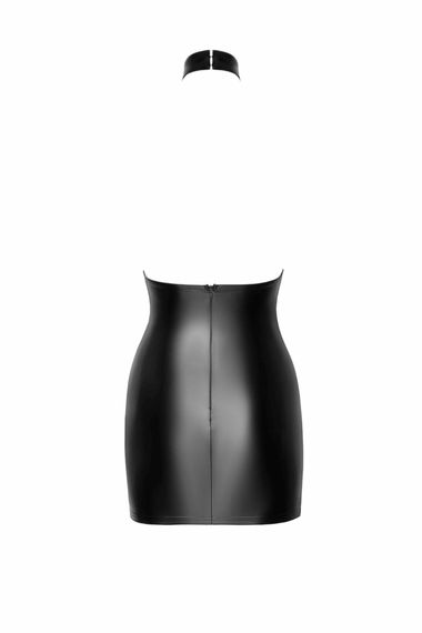 Сукня Noir Handmade F311 Eros, XXL, black, міні, спідниця під латекс, верх — сітка, відкрита спина | Зображення 4