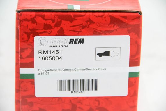 Колодки передні гальмівні Omega/Senator/Omega/Carlton/Senator/Catera 87-03, GOODREM (RM1451) | Зображення 2