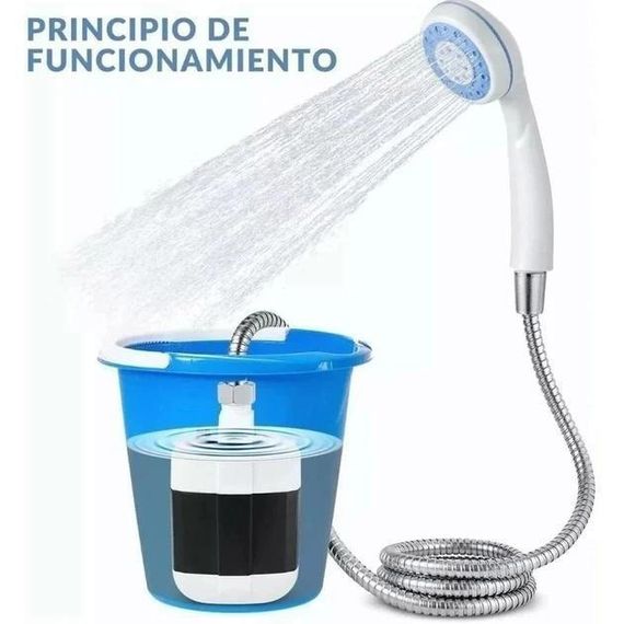 Туристичний душ з насосом і насадкою Portable Outdoor Shower, Душ для походів на природу VF-49 | Зображення 6