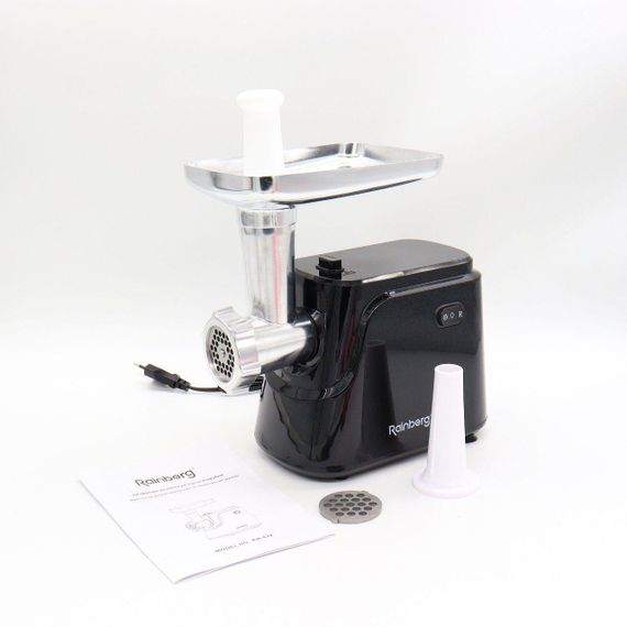 Електрична м'ясорубка з насадкою для ковбас, 2600Вт, Rainberg RB-677 / Шнекова електром'ясорубка | Зображення 8