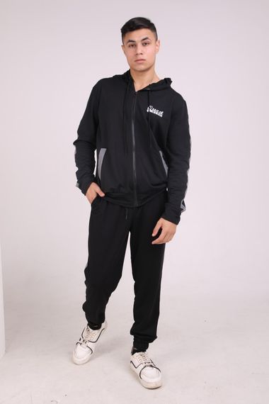 Олімпійка на змійці чорна Quest Wear з рефлективними лампасами | Зображення 7