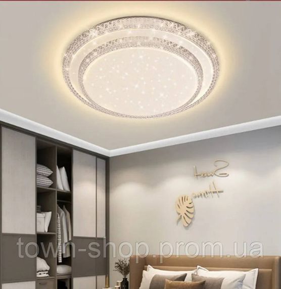 Светильник потолочный LED с пультом W71140/400-k Белый 8х40х40 см. | Зображення 2