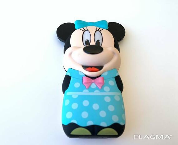 Мини Мобильный Телефон Mickey Mouse (Микки Маус) BLUE (Power Bank встроенный) | Зображення 1