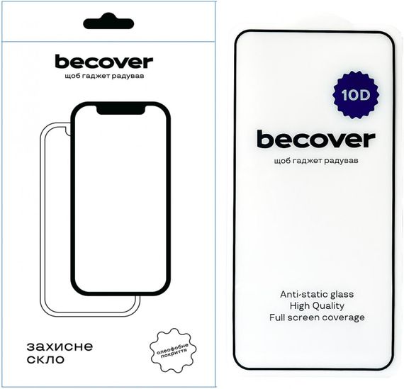 Захисне скло для смартфона BeCover Захисне скло  для Google Pixel 8 Pro 10D Black (711492)