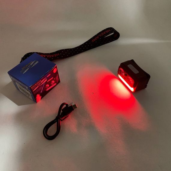 Налобний тактичний ліхтар, Ліхтар на голову для бігу, Ліхтарик побутовий налобний XW-41 | Зображення 4