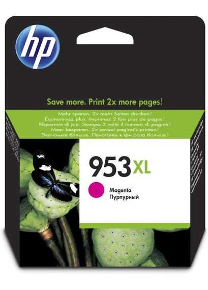 Картридж HP No.953XL Officejet Pro 7720/7730/7740/8210/8218/8710/8720/8725/8730 Magenta (1600 стор) (F6U17AE)