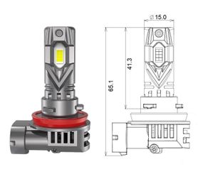 Комплект світлодіодних ламп Qline SA H11 52W 6000K Qline (Small Active) 12V