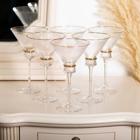 Набір із шести бокалів для мартіні об'ємом 300 мл (висока ніжка) HP-16-6 | Зображення 2