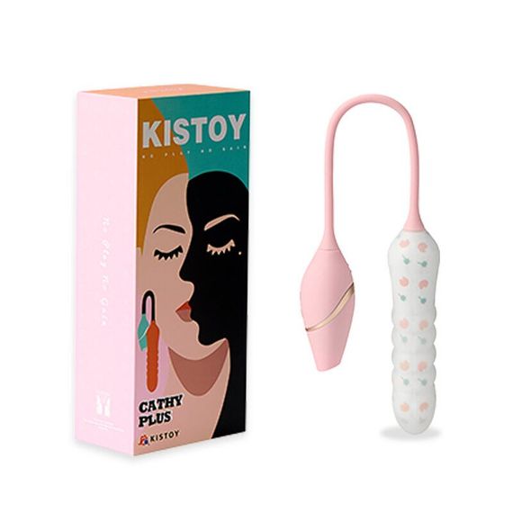Пульсатор з вакуумним стимулятором KISTOY Cathy Plus на гнучкій зчіпці | Зображення 1