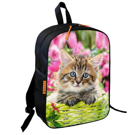 Школьный рюкзак детский с котенком + Сумка для обуви спортивной формы рюкзак-мешок  для мальчика (01700) | Зображення 4