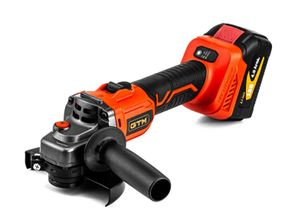 Кутова шліфувальна машина GTM AGC18/125BL 18В + 2 акумулятори та ЗУ